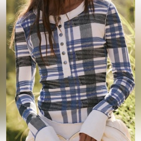 FP Movement by Free People Rally Printed Layer Plaid Shirt Size S - Picture 2 of 10